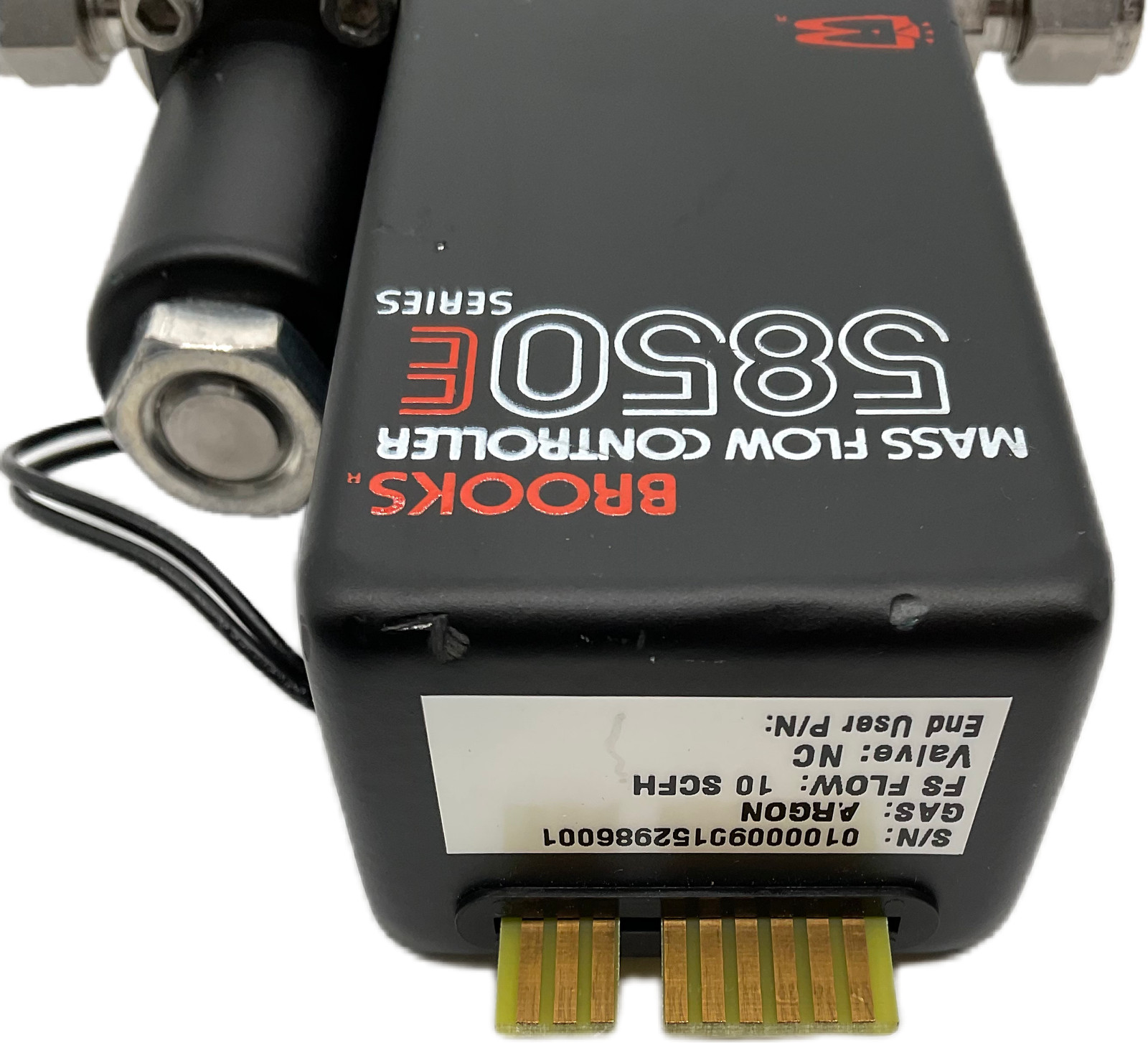 Brooks Instruments 5850E Mass Flow Controller Argon 10 SCFH