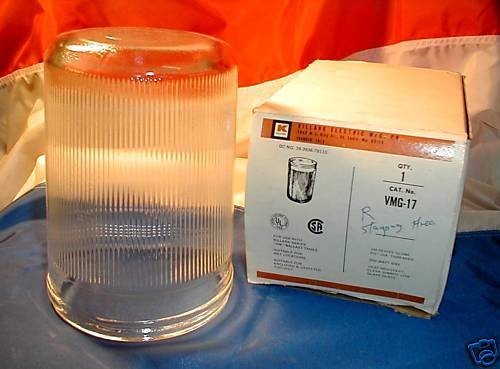 KILLARK VMG-17 CLEAR RIBBED FIXTURE GLOBE VMG17 NEW