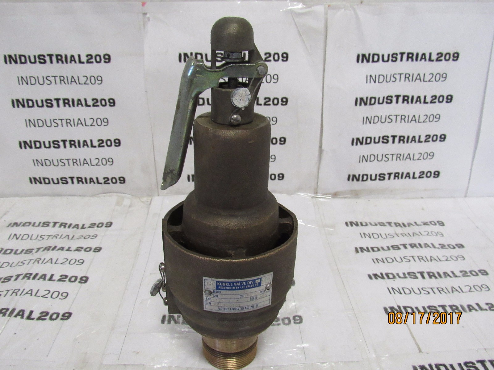 KUNKLE SAFETY RELIEF VALVE 6182HG01 1-1/2” NEW SURPLUS