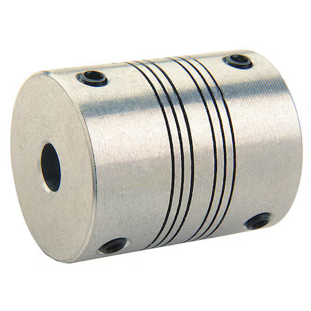 RULAND MWS25-3/8″-6MM-A Motion Control Coupling, 4 Beam, 3/8″x6mm, Aluminum, OD