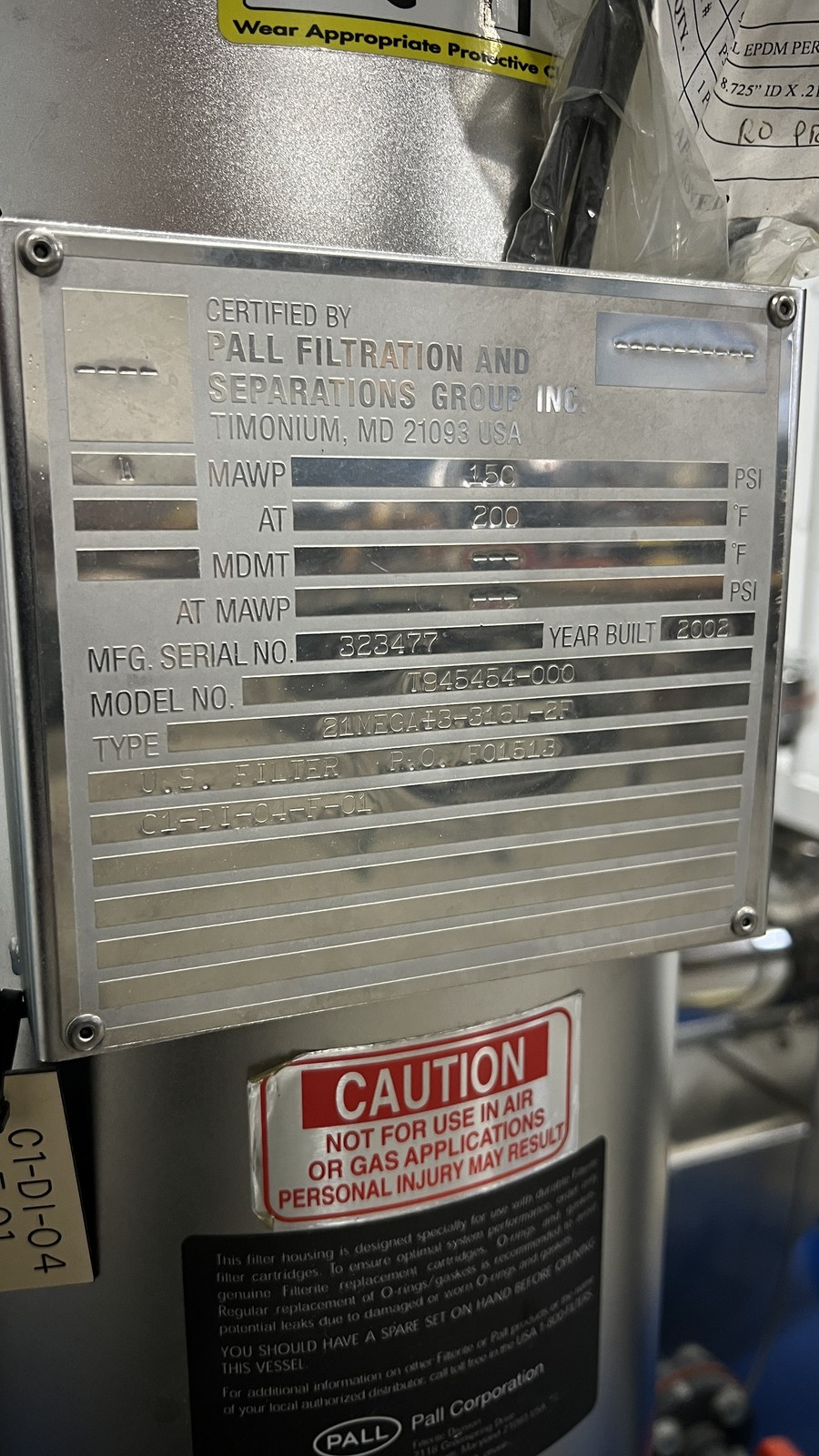 Aquafine US Filter CLS12R/60 UV Water Treatment Unit, 260 GPM