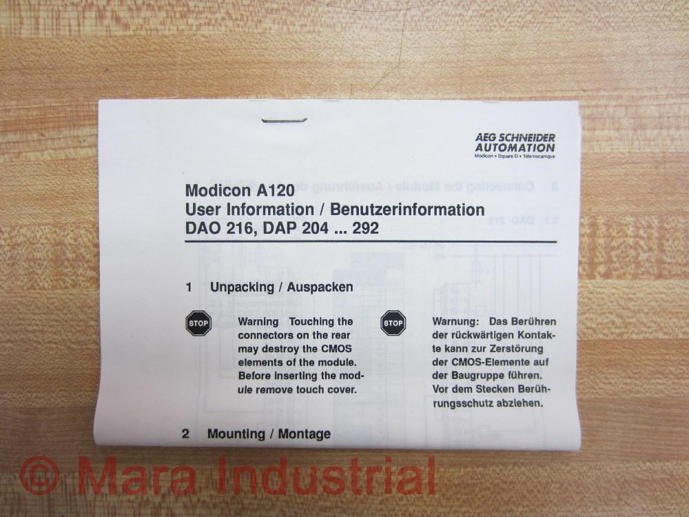 Schneider DAP 216/AS-BDAP-216 DAP216ASBDAP216 Output Module