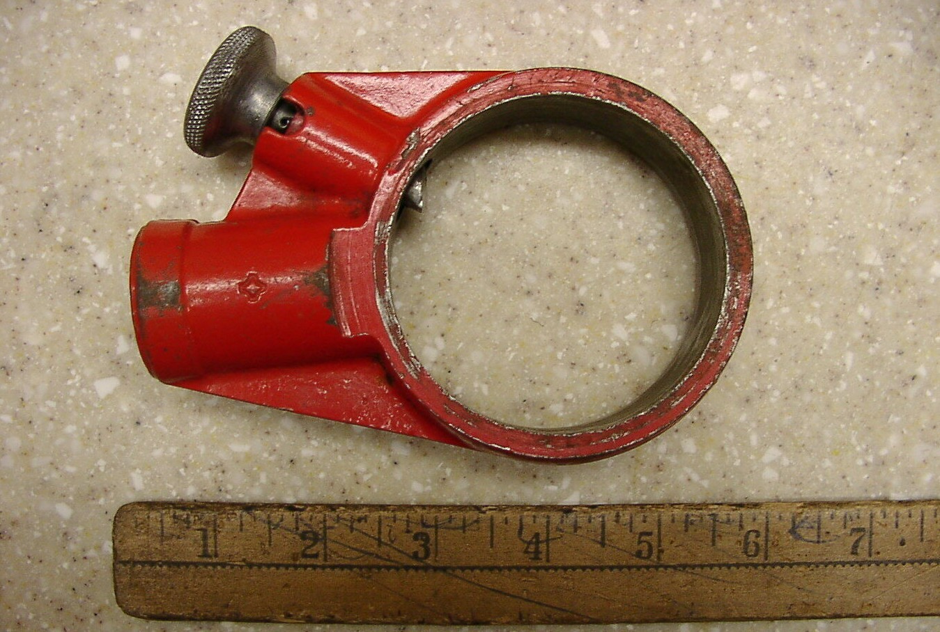 Vntg Ratcheting Die Stock Head,W/1-1/4″,1″,3/4″,& 1/2″ Armstrong Dies/Orig Boxes
