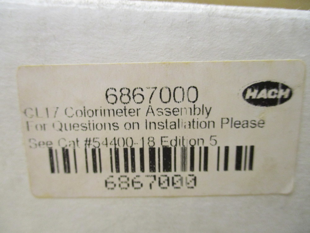 Hach 6867000 Chlorine Colorimeter For CL17