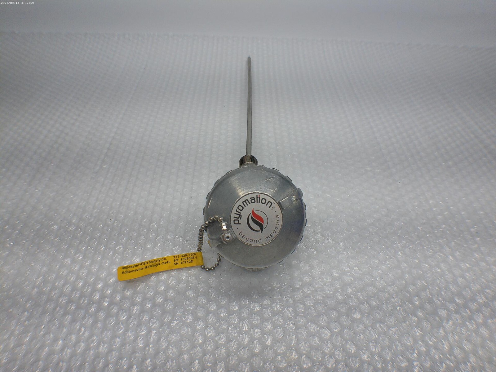 MCMASTER CARR R1T185L483-012-SL-8HN31,T-440-385U-S(0-400)F THERMOCOUPLE NSNP