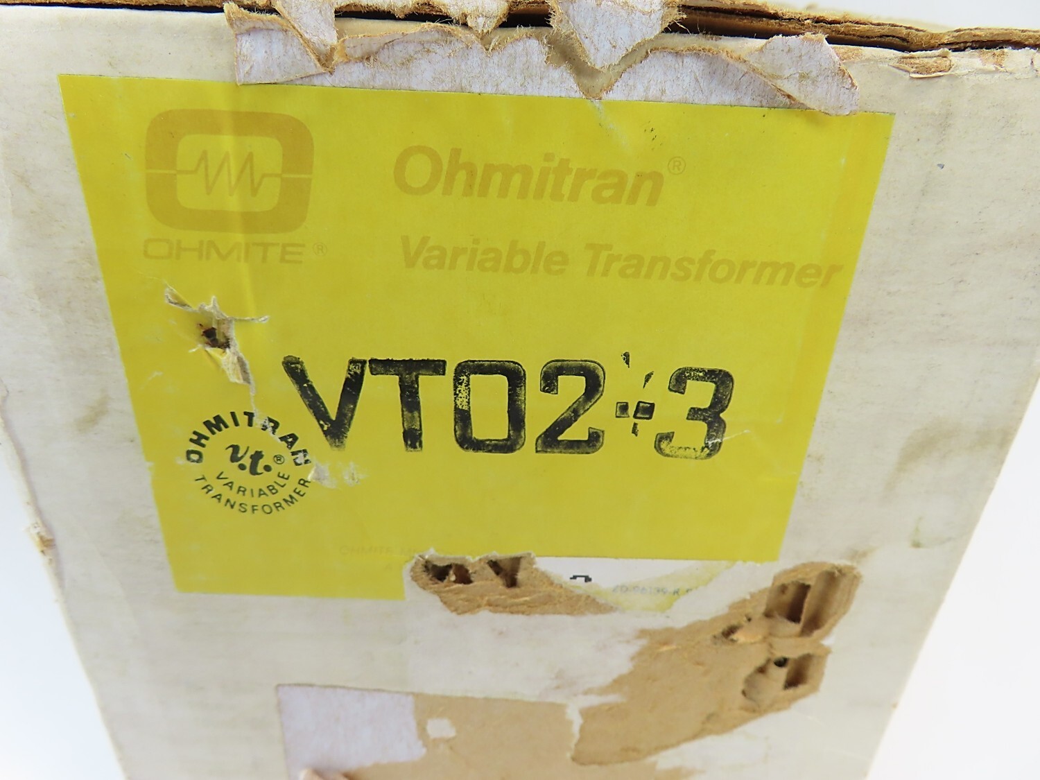 Ohmite VT02-3 Variable Transformer Variac Input: 120VAC Single Phase NEW IN BOX
