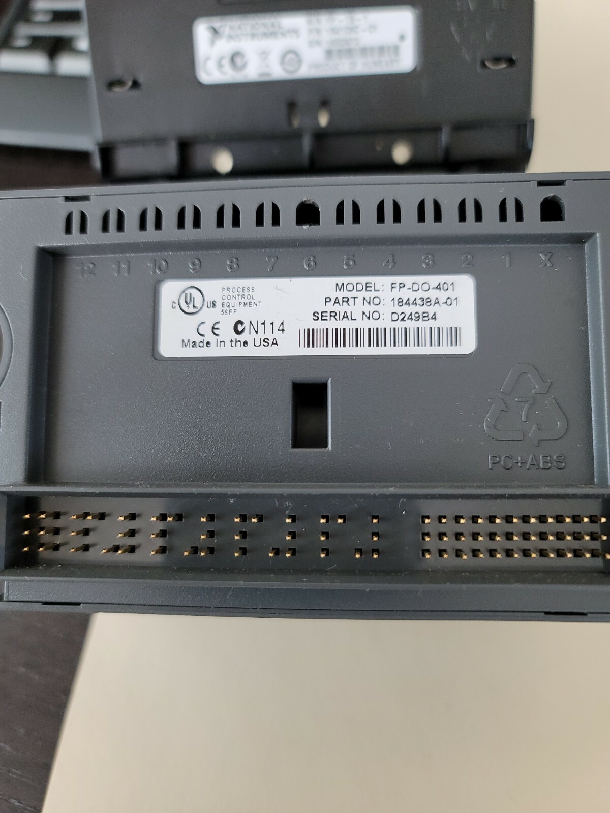 NATIONAL INSTRUMENT FIELD POINT FP-DO-401 16-CHw SOURCING DISCRETE OUTPUT MODULE