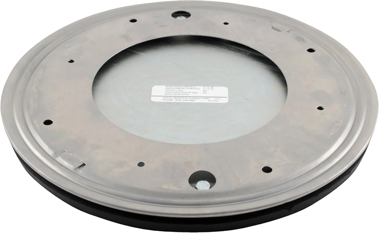 TT-12-7/8 Heavy Duty Manual Turntable, 500 Lbs Capacity, 7/8″ Height, 12″ Diamet