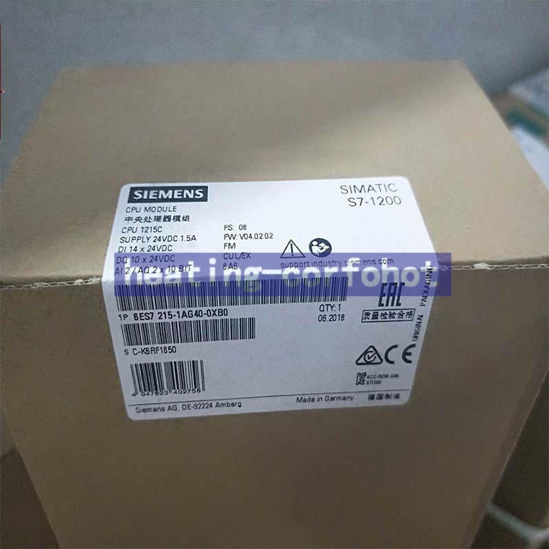1piece NEW SIEMENS 6ES7215-1AG40-0XB0 DC 6ES7 215-1AG40-0XB0 CPU 1215C