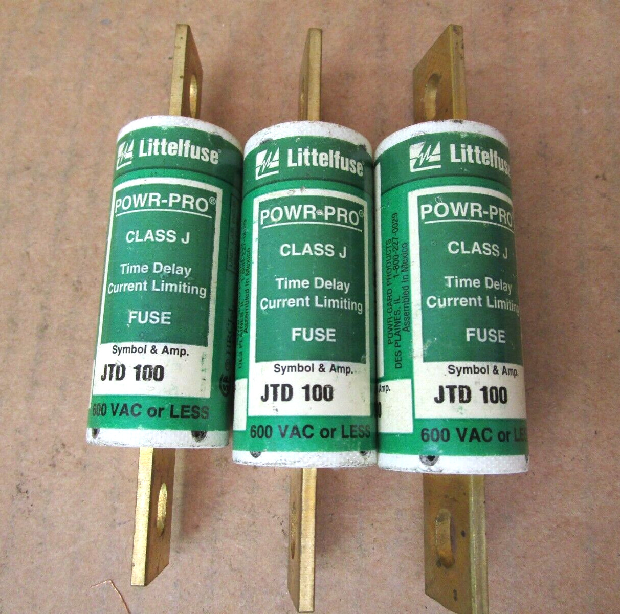 Mixed Lot of 6 Fuses FRS-R-200 FRN-R-100 JTD 100 50827HM