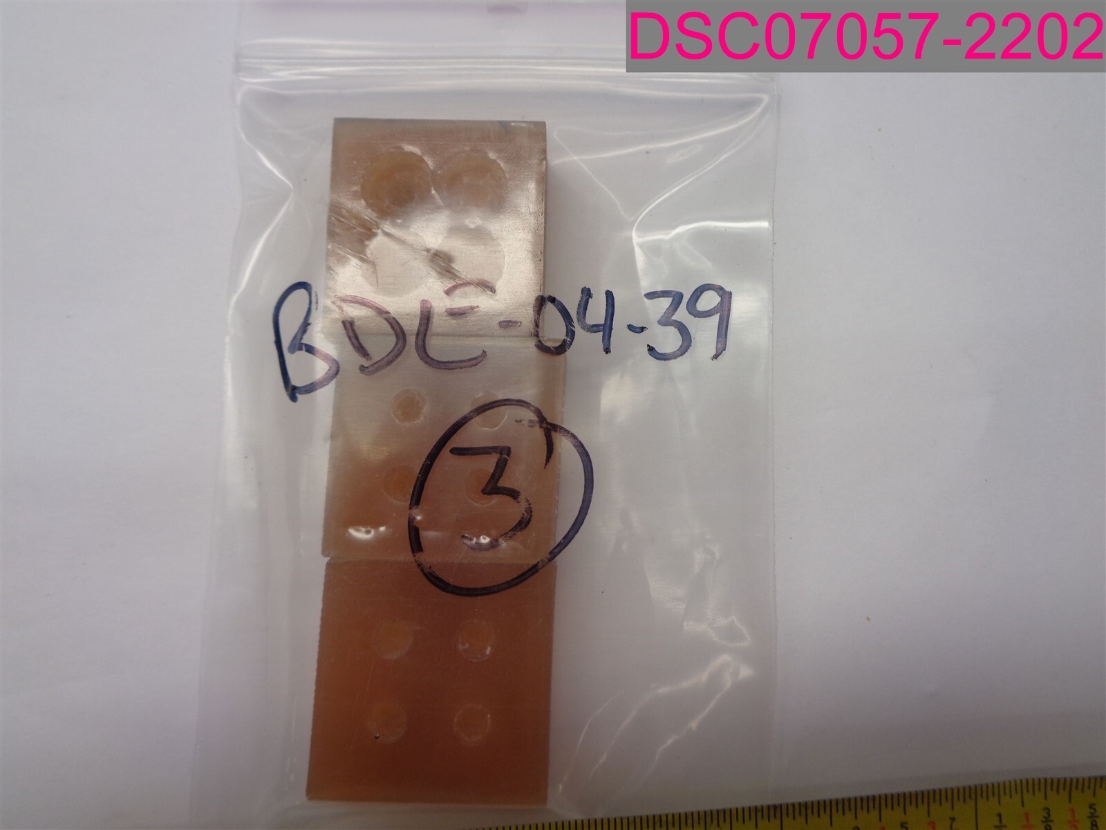 3 Pcs; BDE-04-39, 1-1/8″ x 1-1/8″ x 1/2″