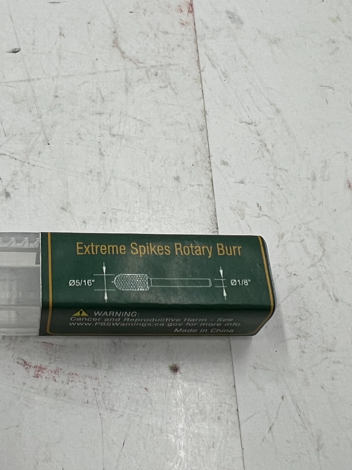 ToolTrek Genuine Extreme Spikes Rotary Burr 5/16 Inch x 1/8 Inch Conical