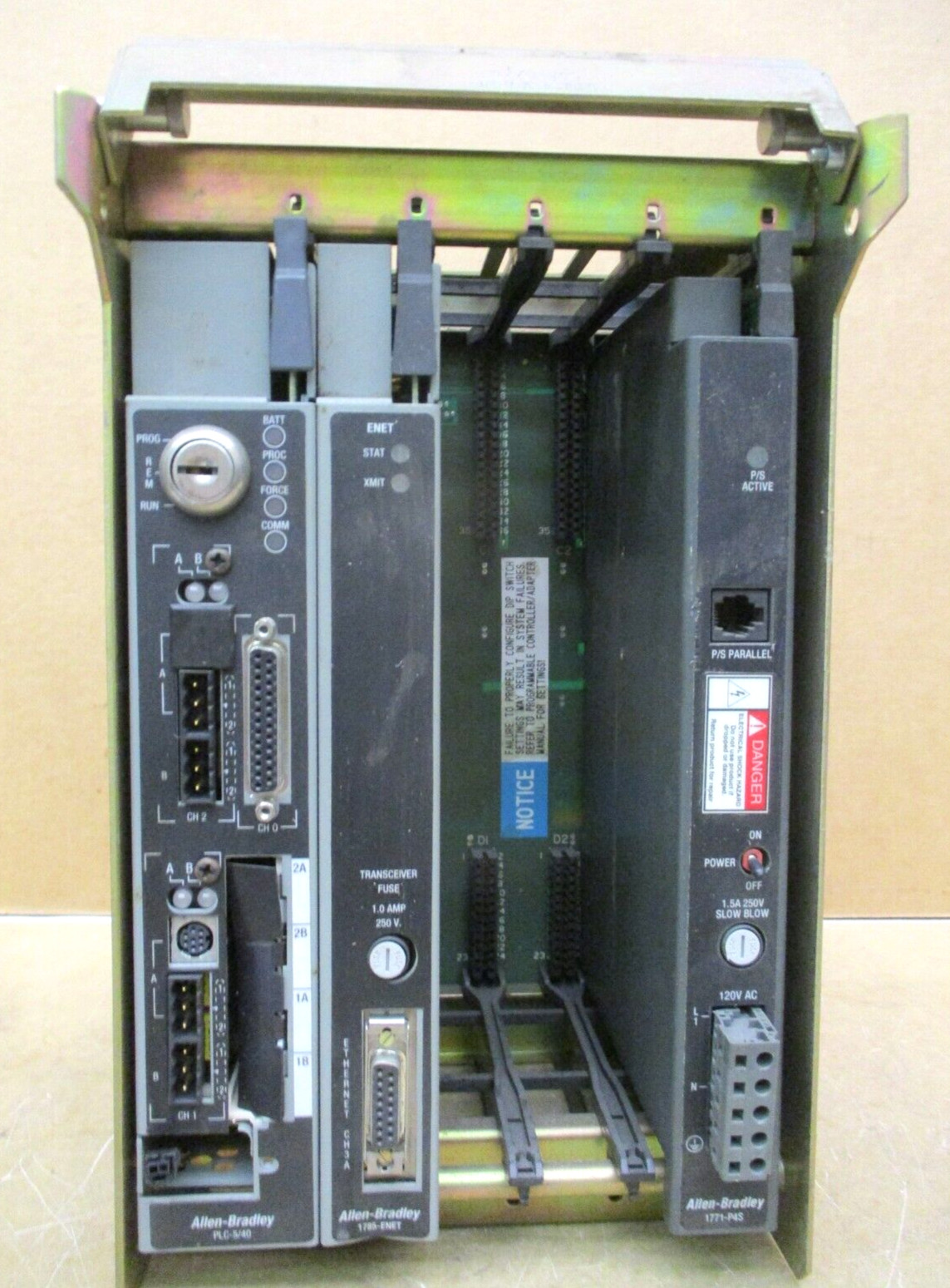 Allen-Bradley 1771-A1B 1771-P4S 1785-ENET PLC-5/40 48474DH