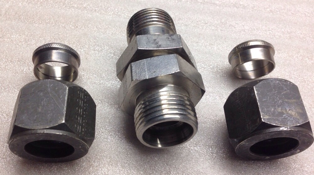 LOT OF 3, PARKER Bulkhead Union 3/4″, 12-12 WBZ-SS, 1212WBZSS, SHIPSAMEDAYR#4