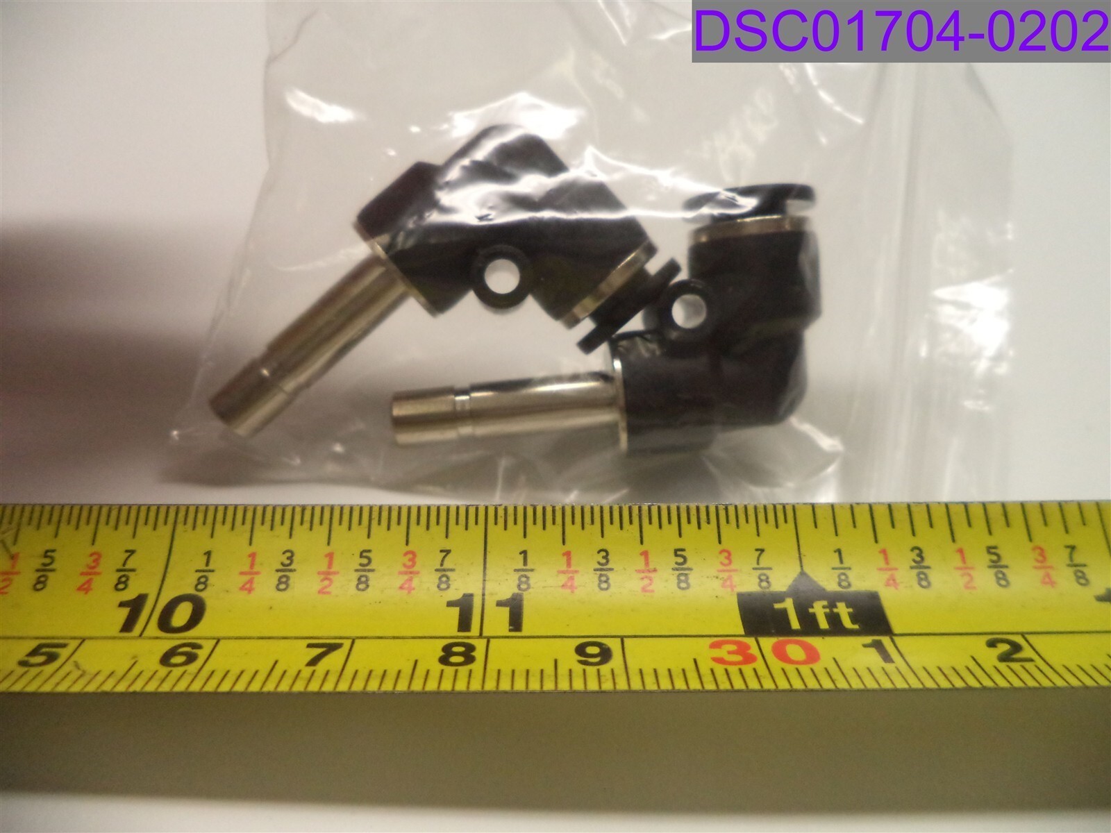 Qty = 1 Pack of 2: uxcell Push to Connect Tube Fitting Plug-In a19090300ux0405