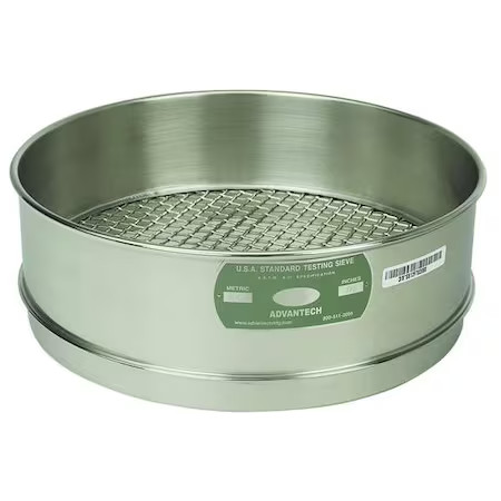 Advantech 35Ss12f Sieve, No 35, S/S, 12 In, Full Ht