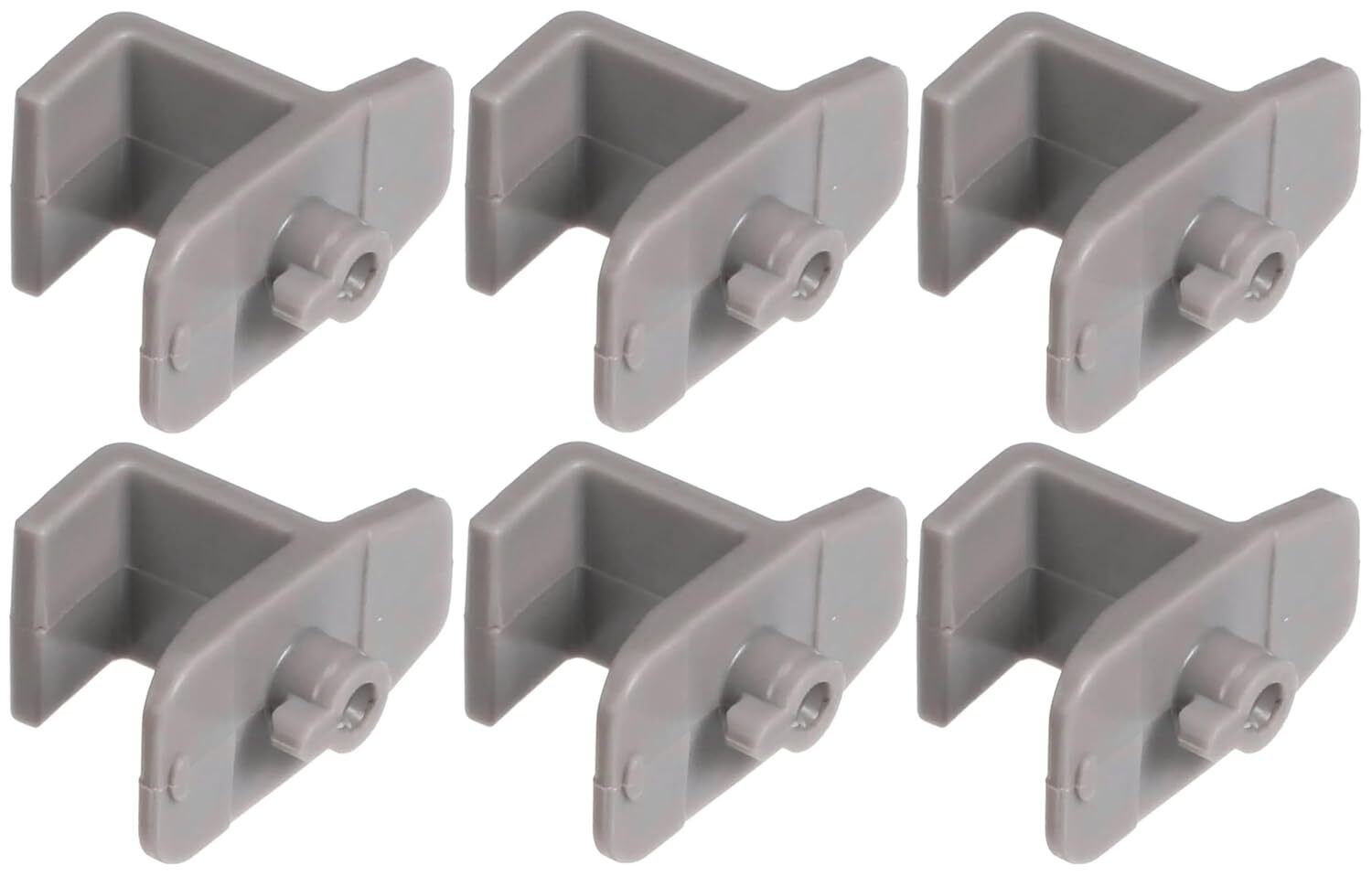 6-Pack P993200800 Plastic Shelf Clip for Turbo Air Freezers and Refrigerators
