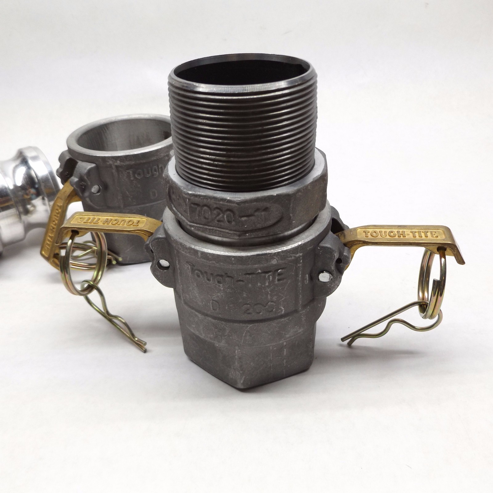 Lot of 2 Ever-Tite D-200 & 2A Tough-Tite 2″ Cam & Groove Couple W 2″X 2″ Nipple