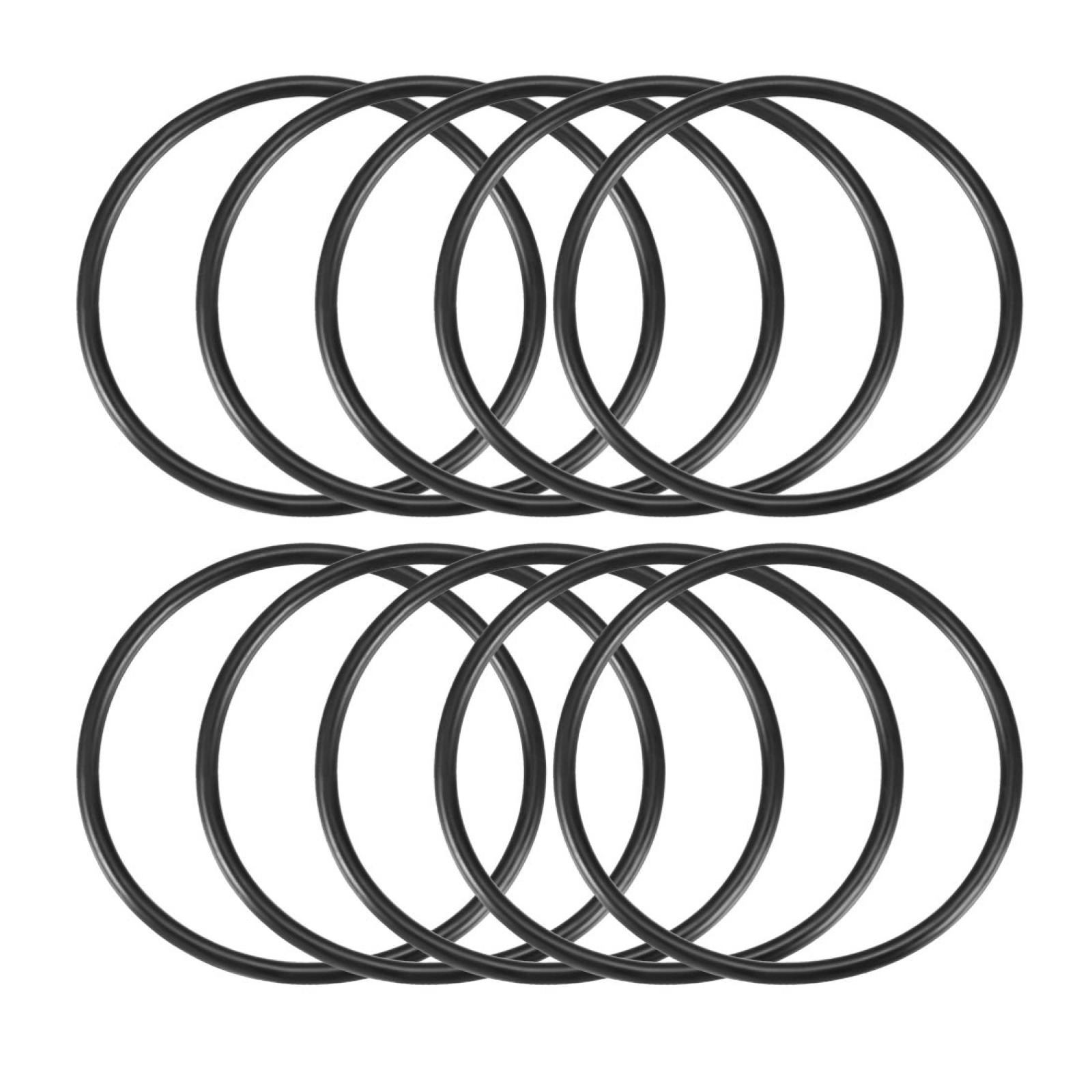 10pc 82mmx74mmx4mm Mechanical Rubber O Ring Oil Seal Gaskets Black