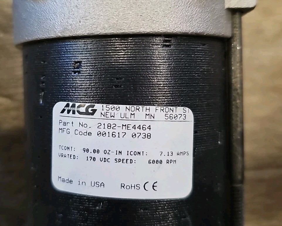 MCG Servo Motor – 2182-ME4464 w/Warranty