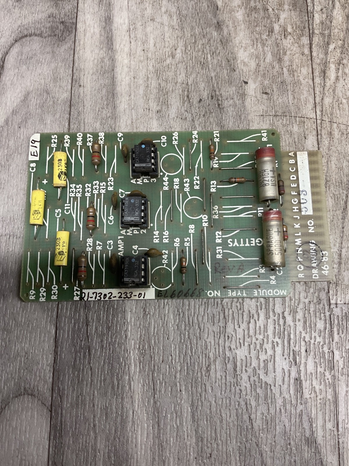 GETTYS 11-0102-102 Computer Curcuit Board #4109B46