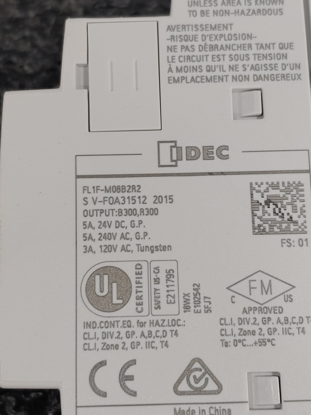 IDEC FL1F-M08B2R2 FL1F SmartRelay 4in 4out 12-24VDC Expansion Module