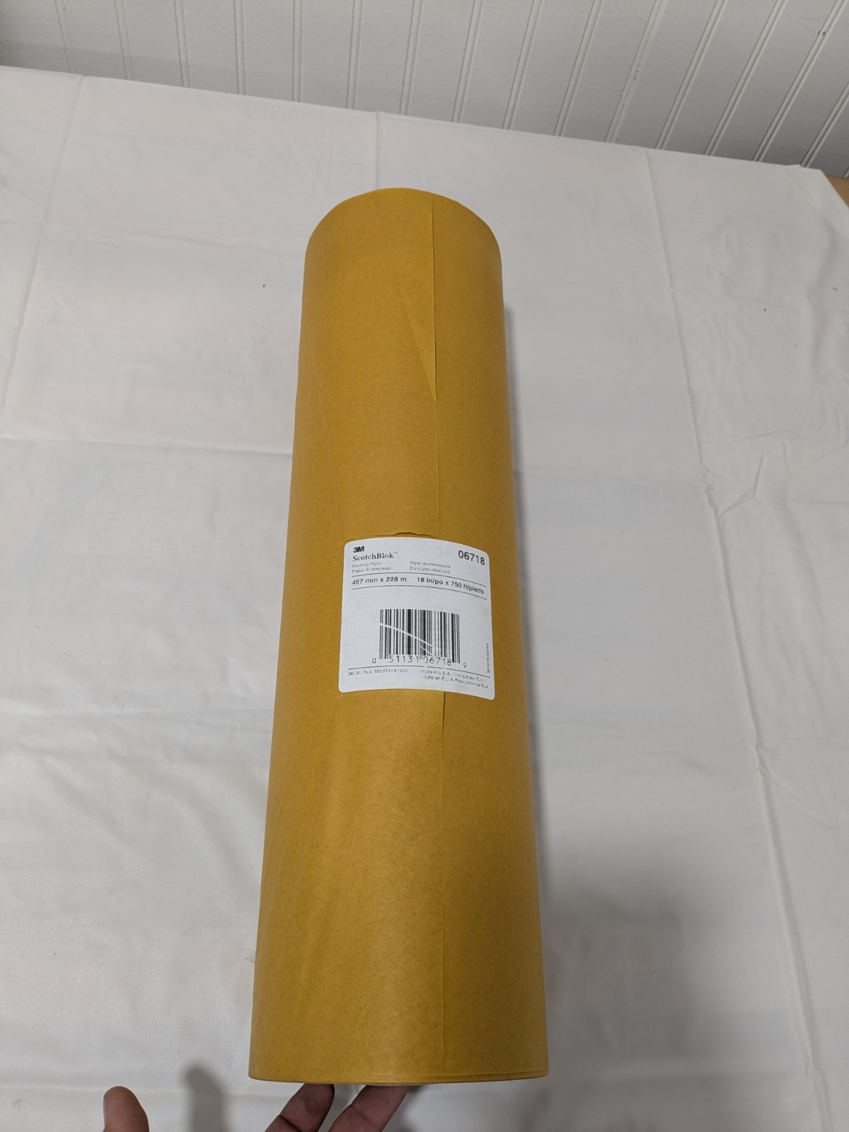 3M Masking Paper: 18″ Wide, 250 yd Long, 2 mil Thick, Gold 7000051780