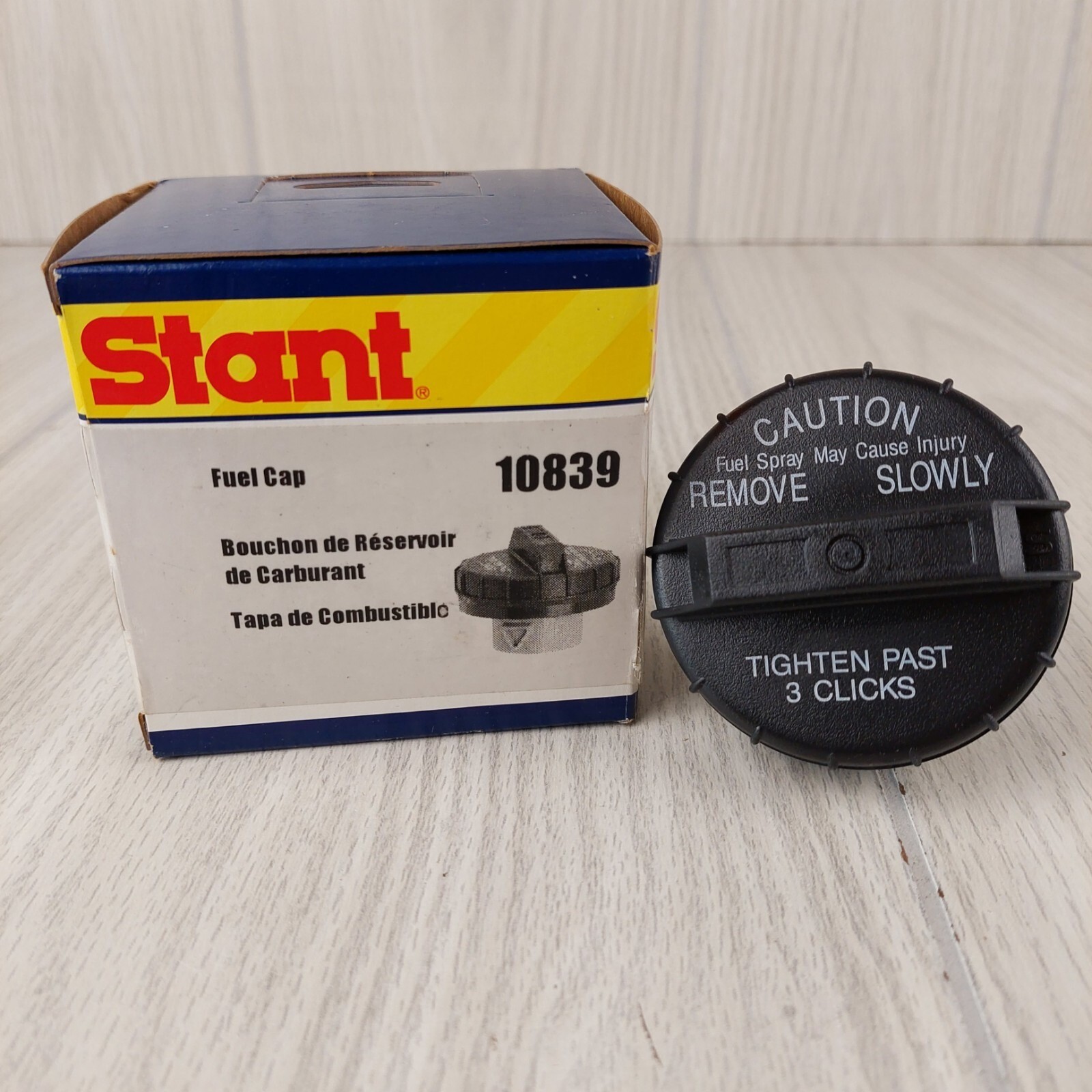 Stant Fuel Cap Automotive Universal 10839 Black Non-Locking Gas Cap Replacement