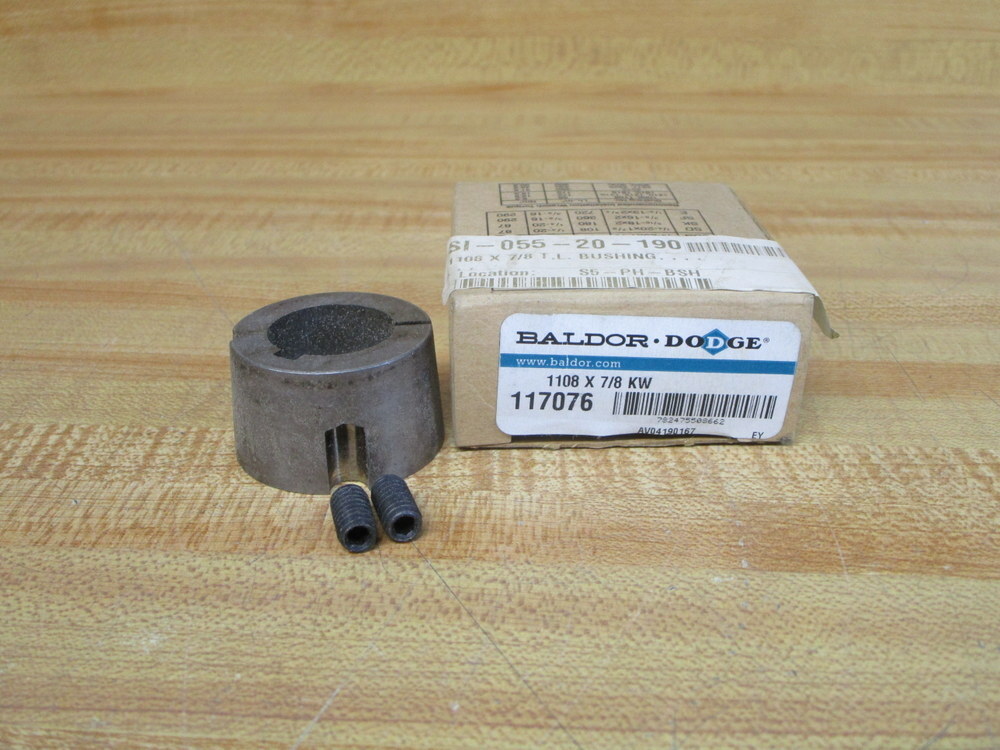 Baldor Dodge 117076 Taper Lock Bushing 1108X7/8 KW