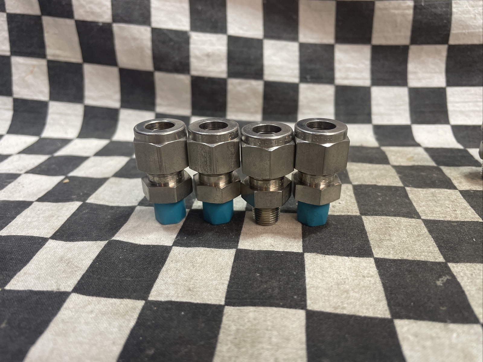 SWAGELOK SS-600-1-2, SS-500-1-2, SS-400-1-2, MALE CONNECTOR, LOT OF 8 #110V22
