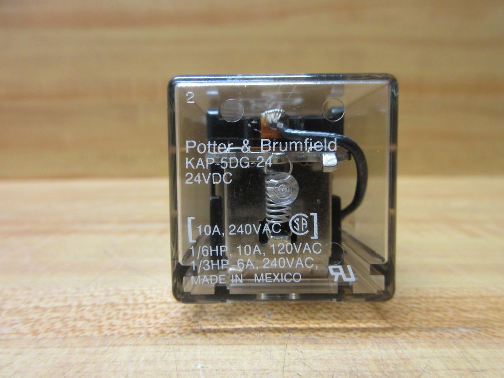 AMF Potter & Brumfield KAP5DG-24V DC Relay KAP5DG-24VDC