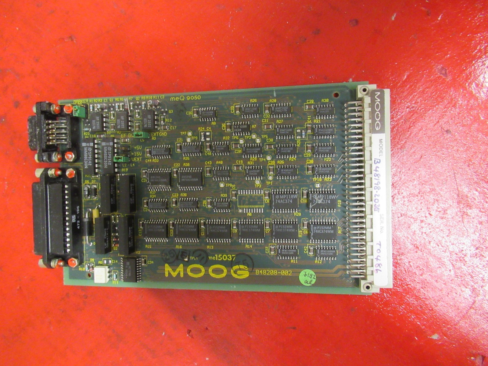 MOOG PC BOARD CARD B48208-002 B48208002 B48198-203/F USED