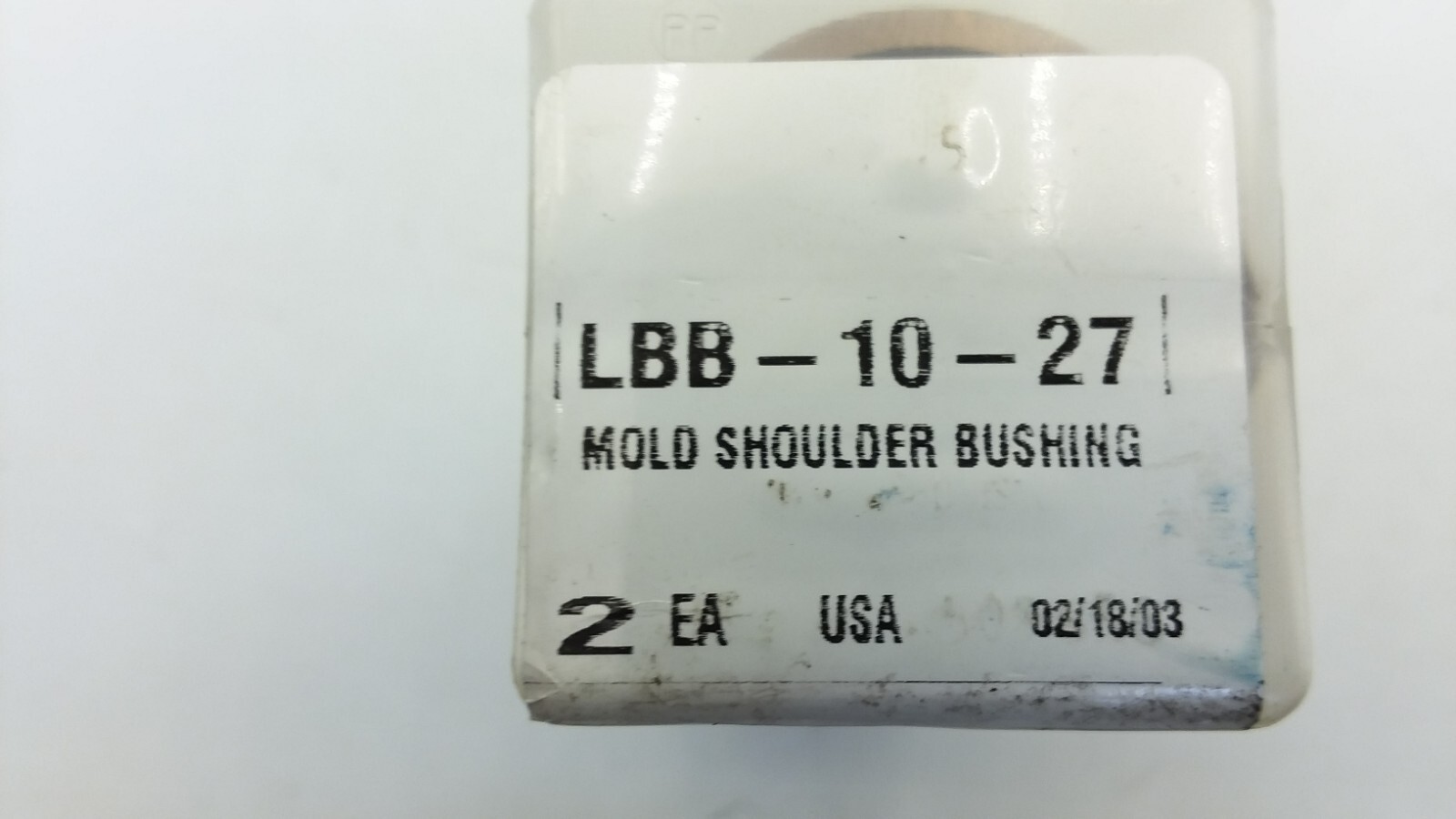LAMINA LBB-10-27 MOLD SHOULDER BUSHING 1.25″ ID 1.62″ OD PACK OF 2 NIB