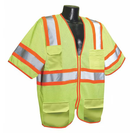 Condor 53Yn97 High Visibility Vest, Yellow/Green, 2Xl
