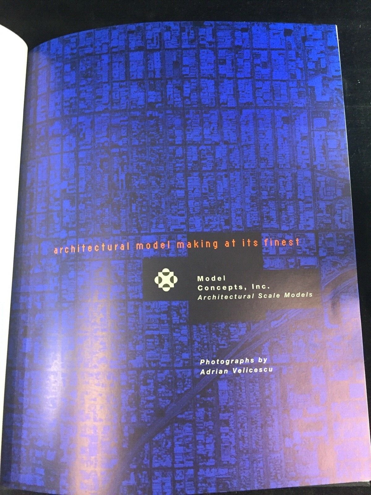 1996 MODEL CONCEPTS, INC, ARCHITECTURAL SCALE MODELS PROMO BOOK, HARDCOVER