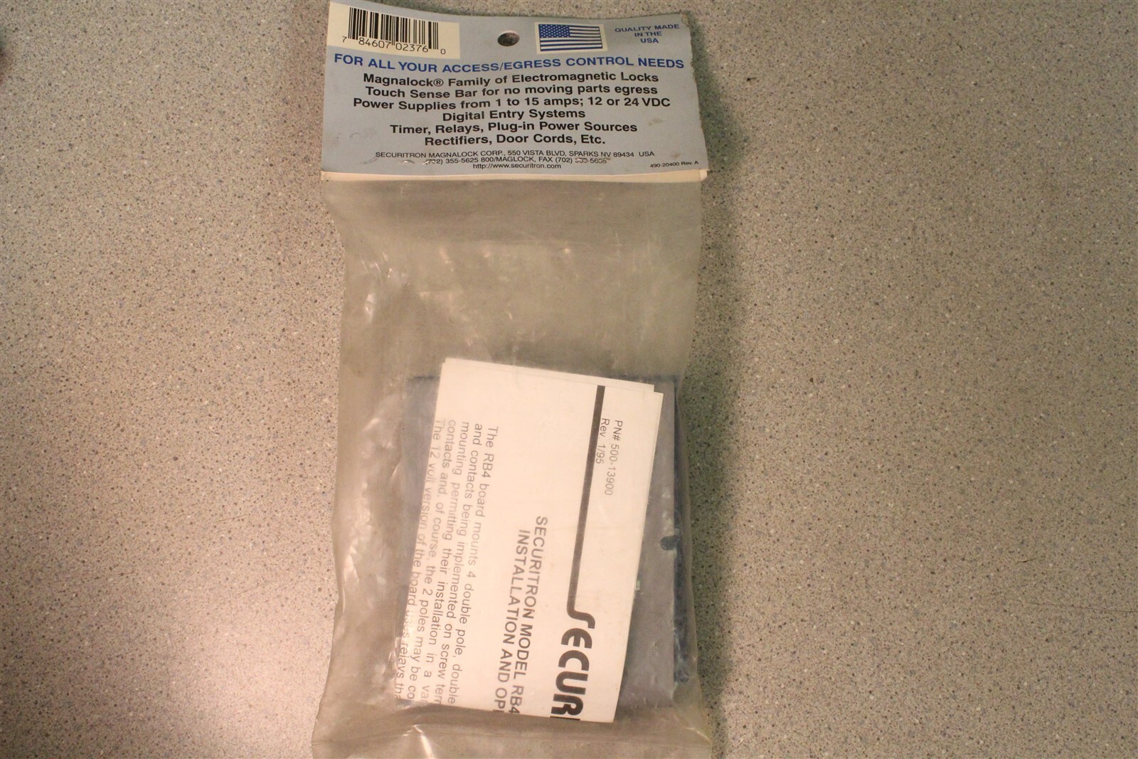 NEW RB-4-24 Relay Board 24VDC Securitron *FREE SHIPPING*