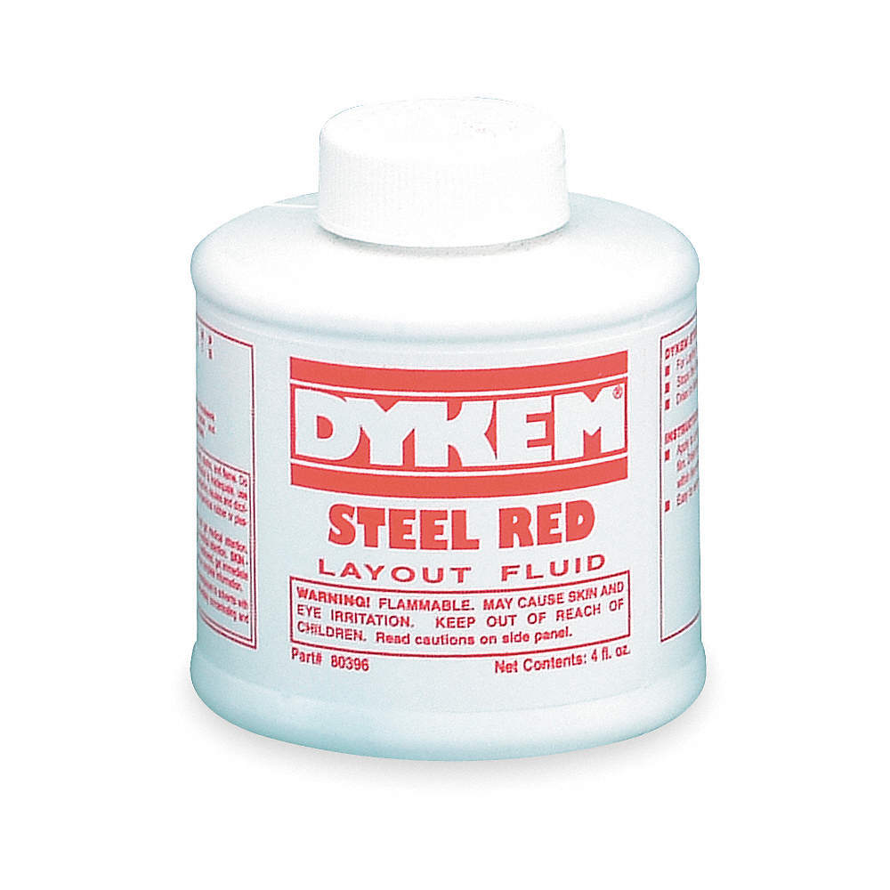 DYKEM 80396 Layout Fluid,Red,4 oz.,Bottle 2GKW2