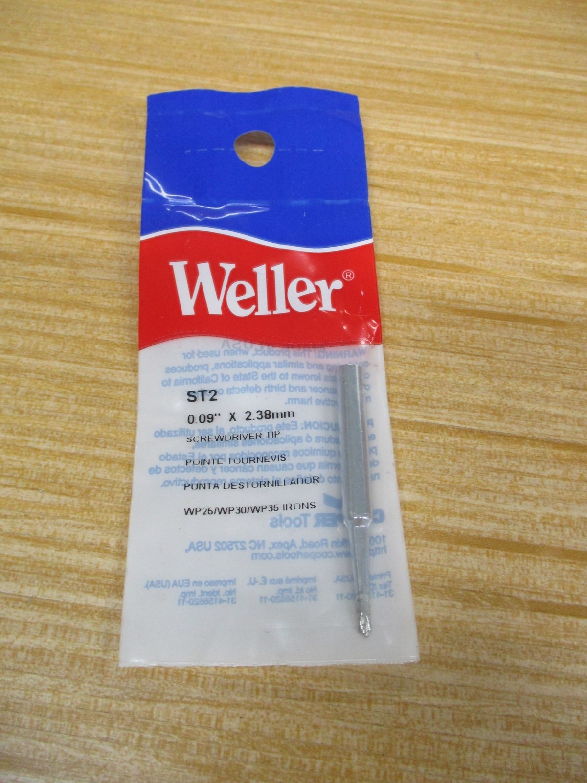 Weller ST2 Cooper Tools Screwdriver Tip (Pack of 2)
