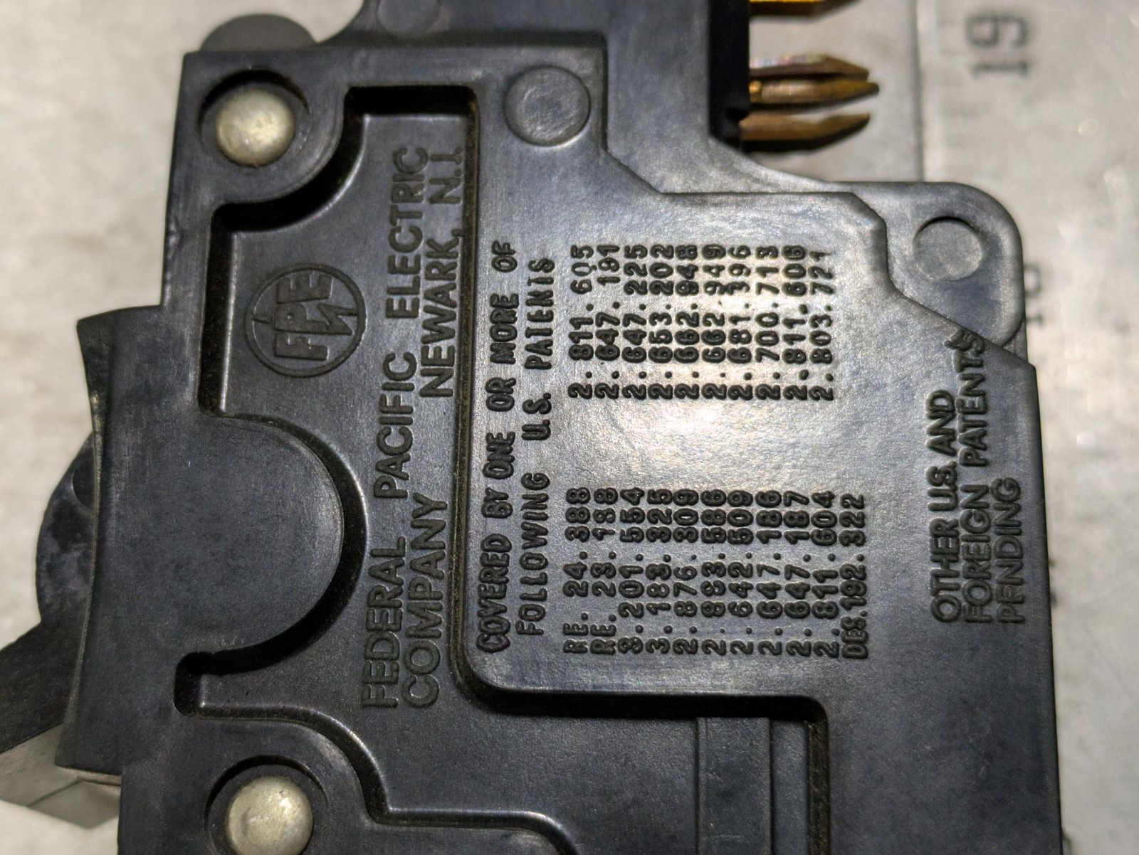 Federal Pacific 100 Amp 2 Pole Type NA Circuit Breaker Stab-Lok FPE