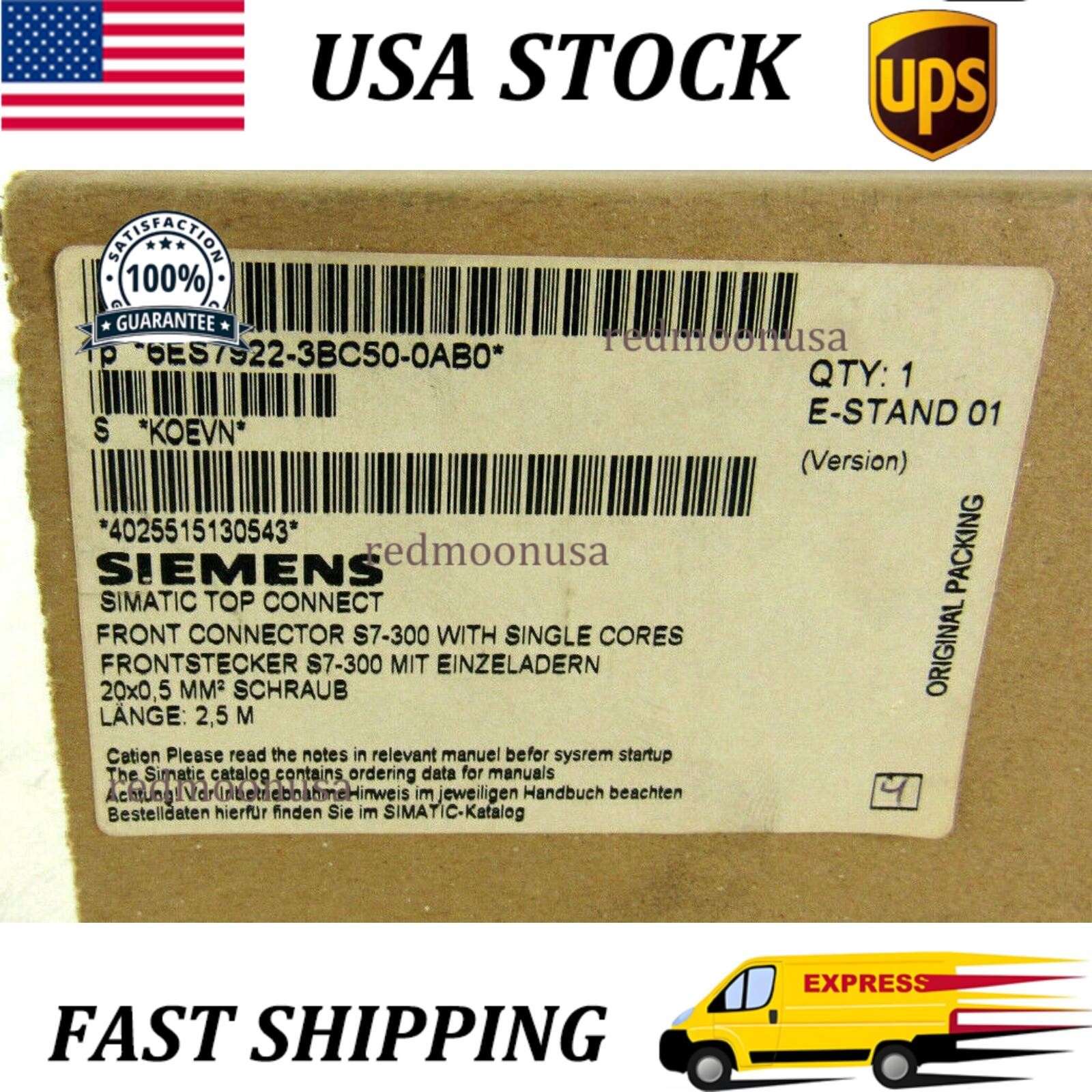New Siemens Simatic S7 SITOP Connection 6ES7922-3BC50-0AB0 6ES79223BC500AB0