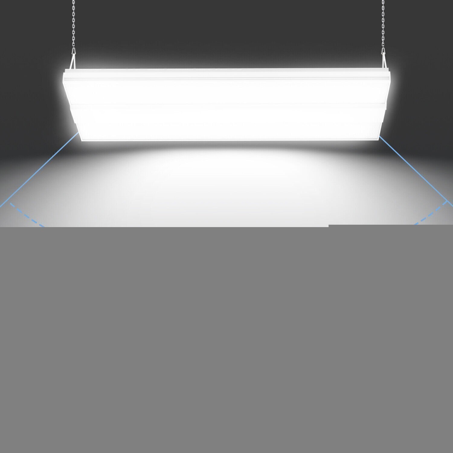150W LED Linear High Bay Light 5700K-5000K Adjustable Commercial Warehouse Lamps