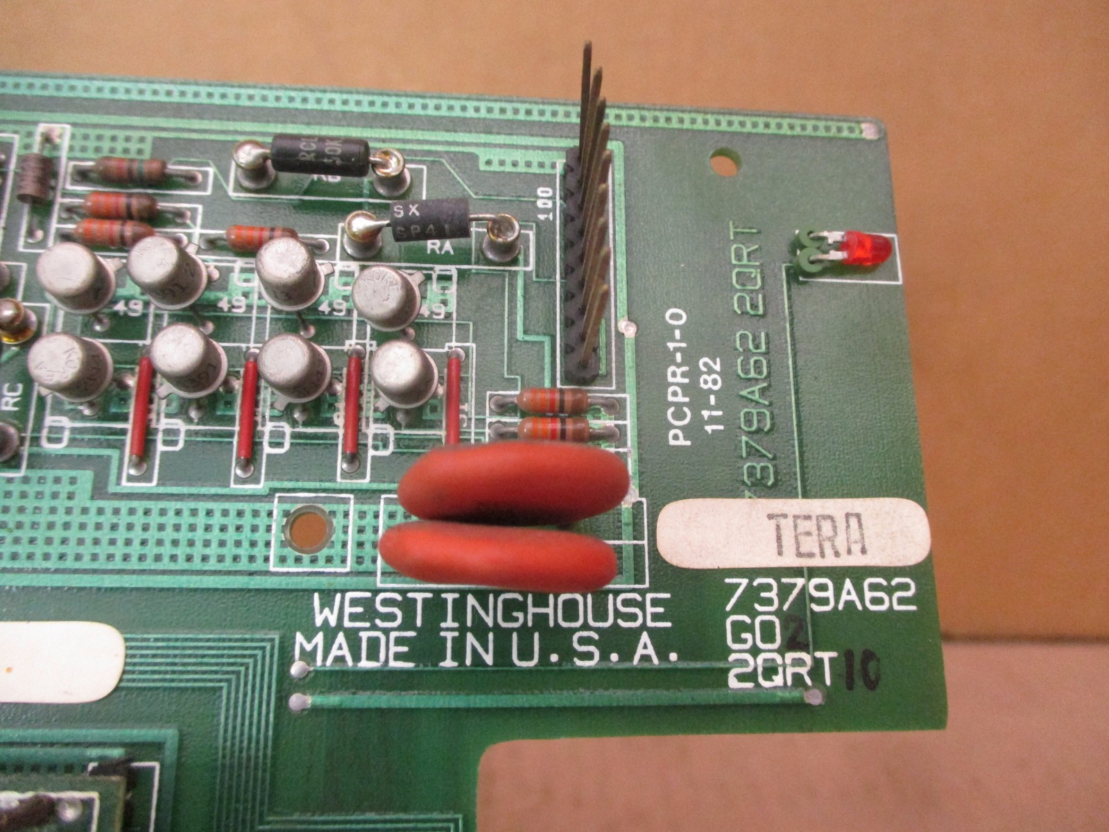 Westinghouse 7379A62 G02 2QRT10 SUB H 7379A90 2FILM3 PRPC-1-0 53218HI