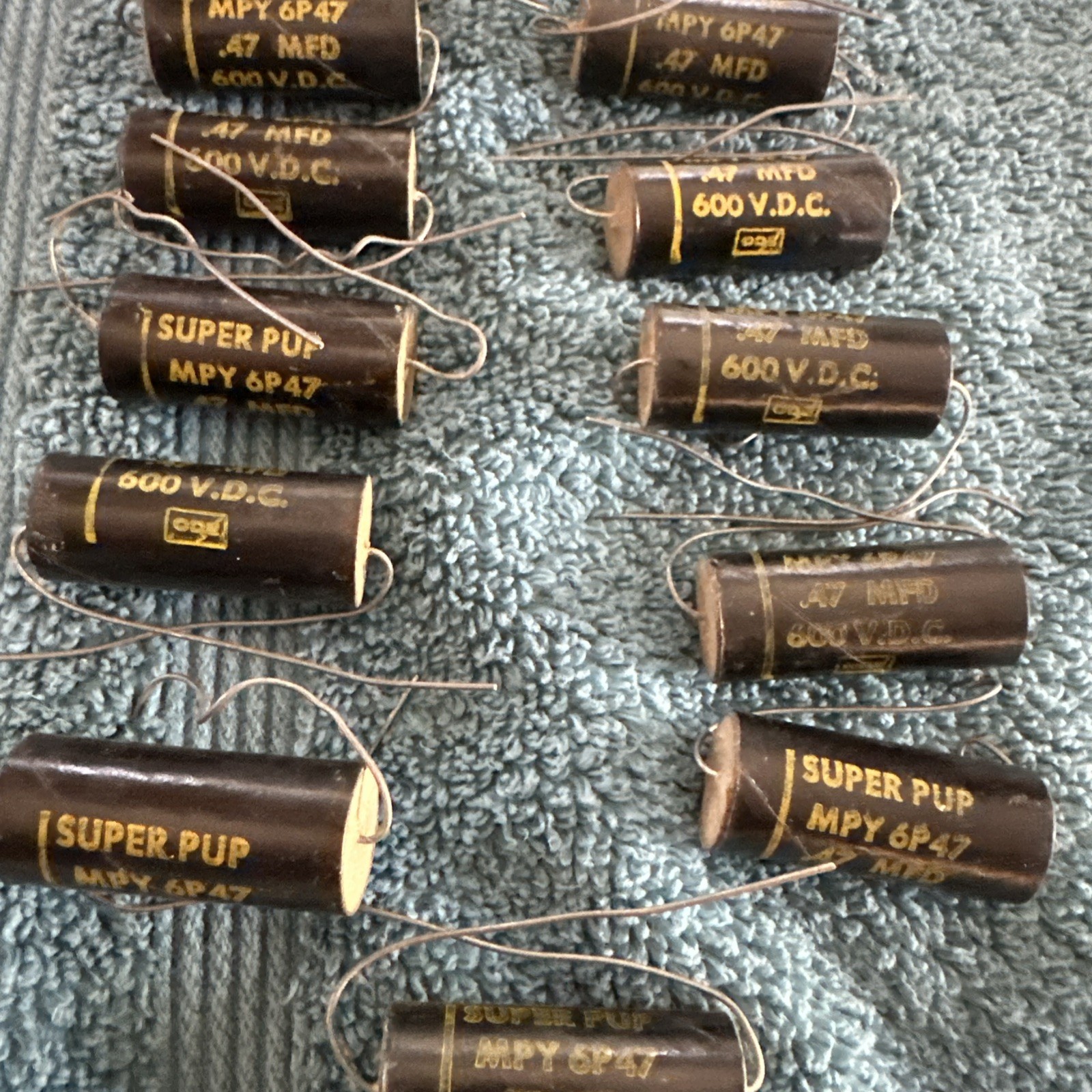 CORNELL-DUBILIER CDE SUPER PUP MPY6P47 CAPACITOR .47MFD 600VDC MYP 6P47 E1
