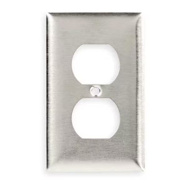 Hubbell SS8 Stainless Steel 100Pc Flush Cover Plates