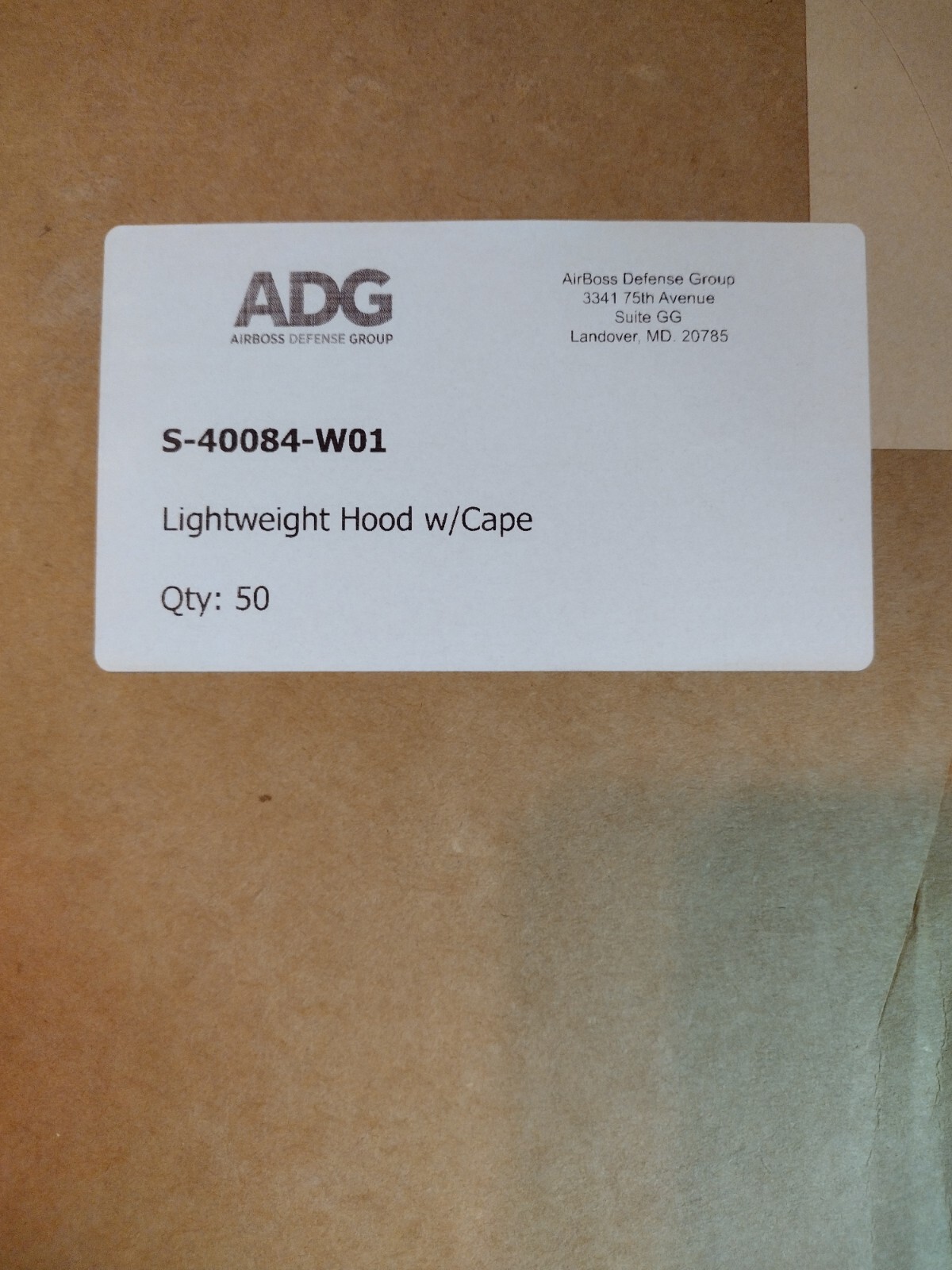 FlexAir TYCHEM Loose Fitting PAPR Hood W/ CAPE S-40084-W01 AirBoss