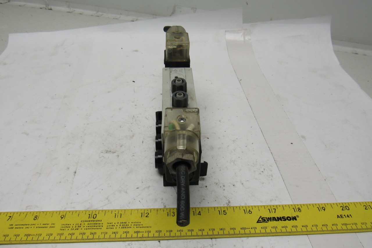 Rexroth R432016670 5/3 Position Closed Center Solenoid Control Valve 120V Coil