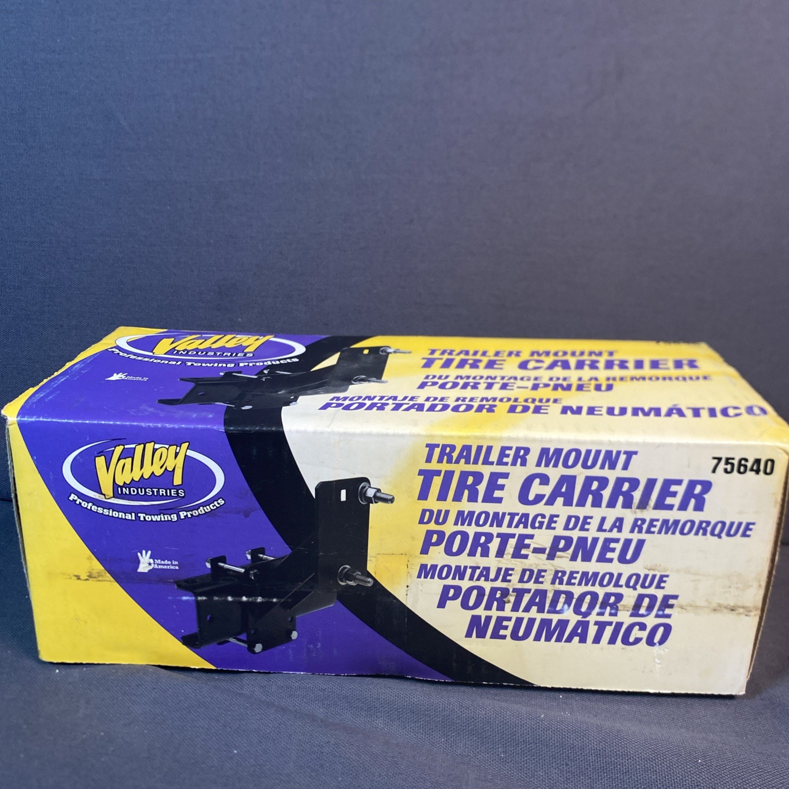 VALLEY INDUSTRIES 75640 TRAILER MOUNT SPARE TIRE CARRIER (NOS) Made in the USA