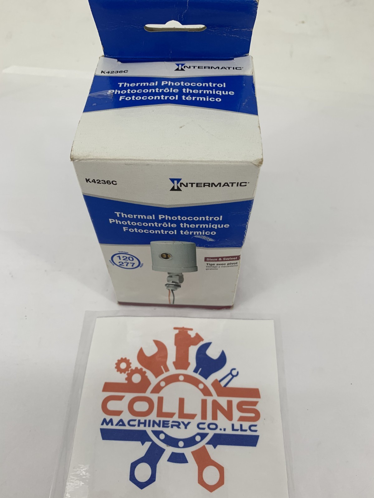 Intermatic K4236C Thermal Photocontrol Stem & Swivel Mount 120/277VAC 1800-4150W
