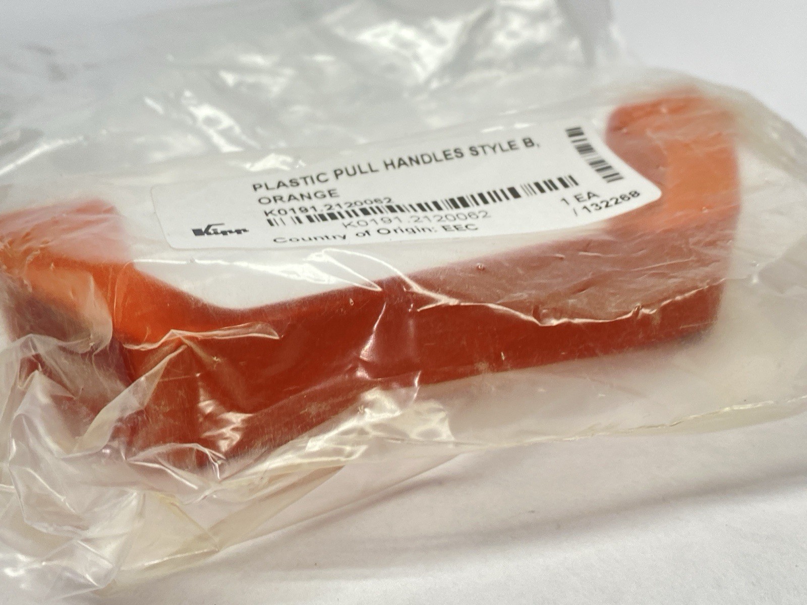 Kipp K0191.2120062 M6 x 120 mm Thermoplastic Pull Handle Style B Orange LOT OF 2