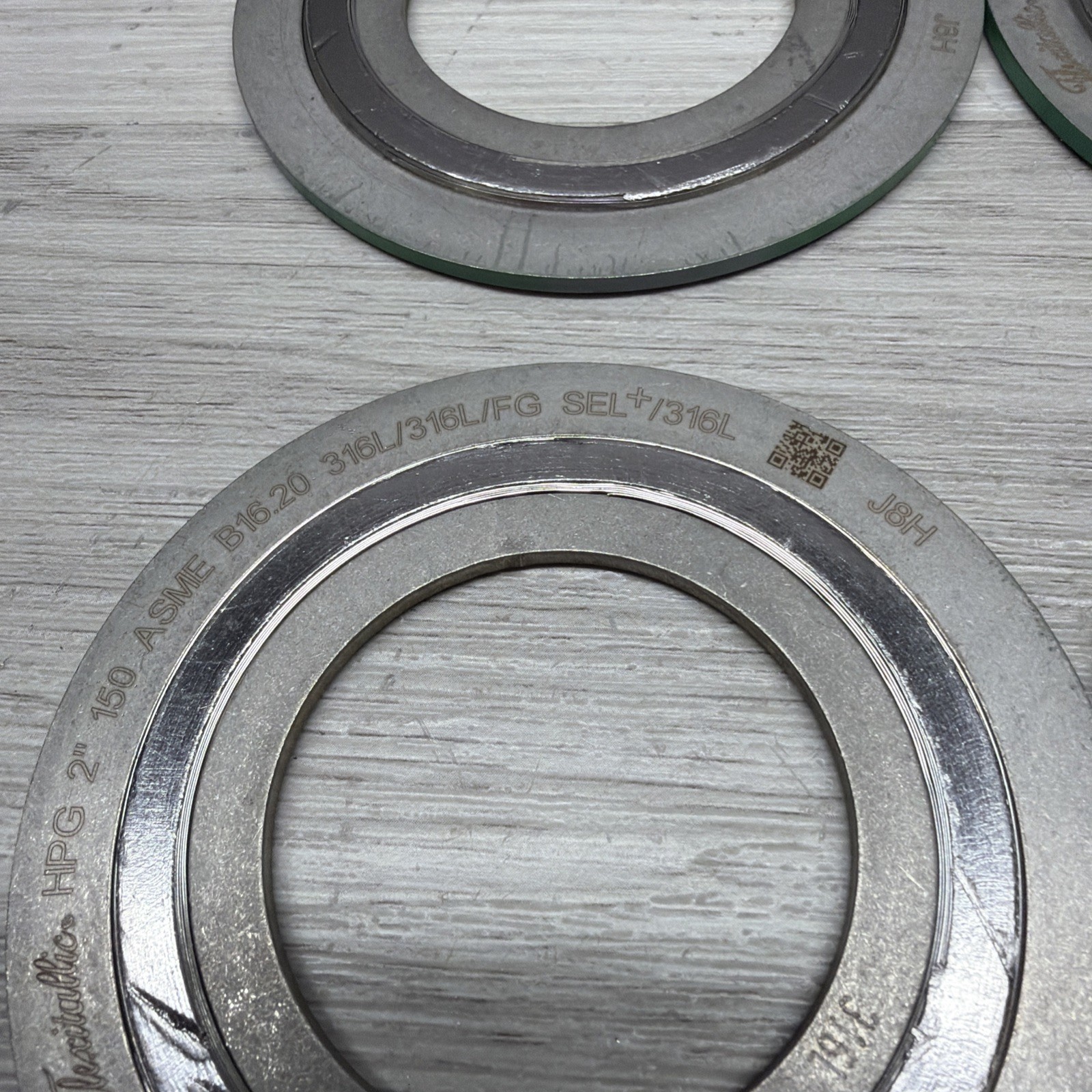 Lot Of 4 Flexitallic 020010202082 Spiral Wound Gasket, 2” 150#, 316 SS